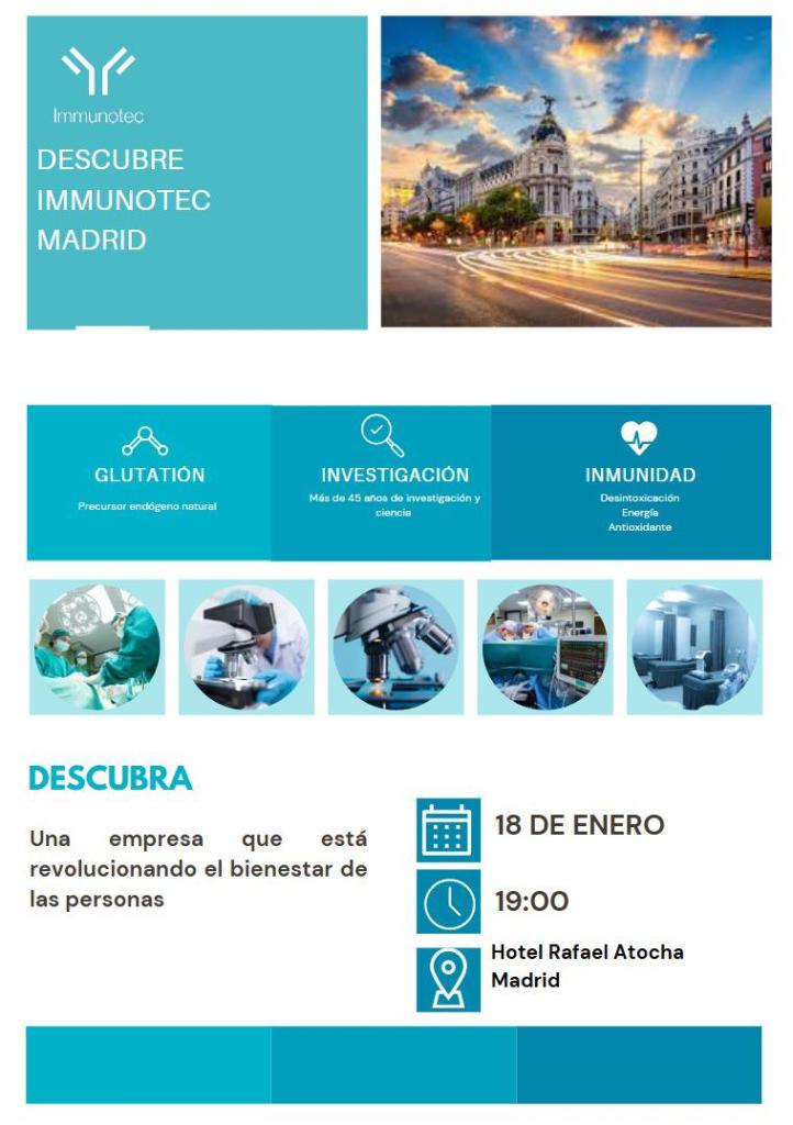 Descubre Immunotec en Madrid