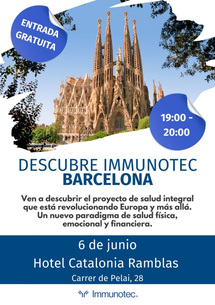Descubre la fórmula para transformar tu bienestar y tu futuro. Te esperamos en&nbsp;BARCELONA.