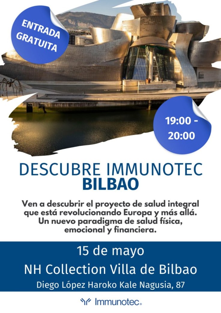 ¡DESCUBRE PRESENCIAL DE IMMUNOTEC EN&nbsp;BILBAO!