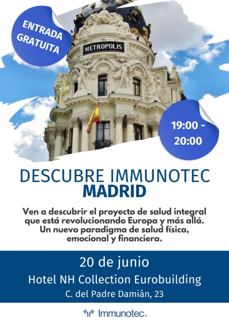 Descubre la fórmula para transformar tu bienestar y tu futuro. Te esperamos en&nbsp;MADRID.