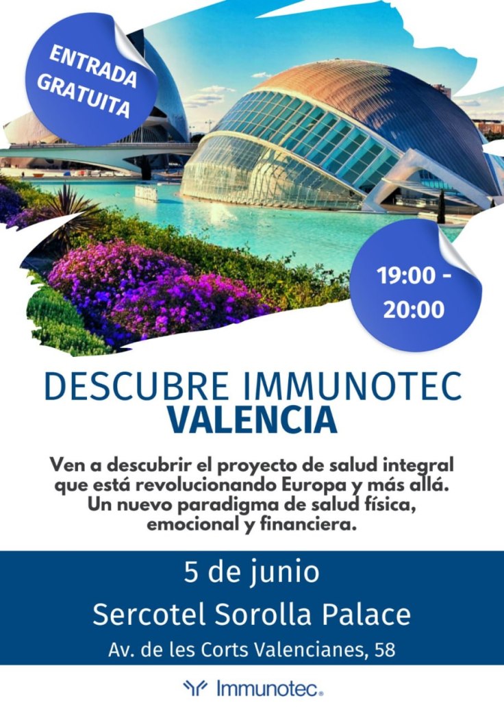 Descubre la fórmula para transformar tu bienestar y tu futuro. Te esperamos en&nbsp;VALENCIA.